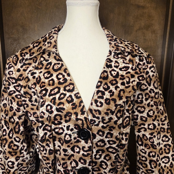 Multiples Leopard Print Jacket - Picture 2 of 10